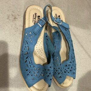 Blue sandals
